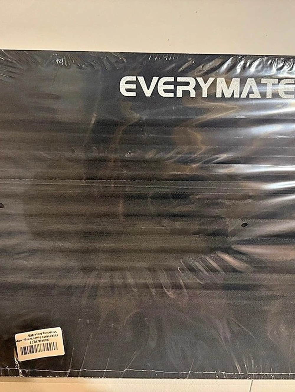 EVERYMATE Large Squat Wedge Stretching Block Black Ergonomic for Gym Training